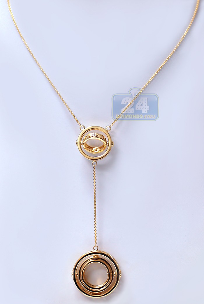 14K Yellow Gold 0.58 ct Diamond Womens Chain Necklace