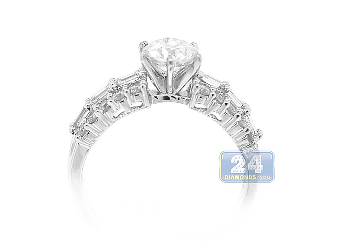 ...  Rings  14K White Gold 0.77 ct Diamond Engagement Ring Setting