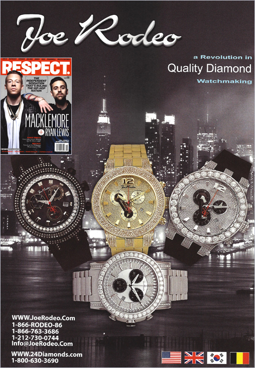Our August 2013 Joe Rodeo Advertisement Campaign / Respect Magazine - 24diamonds.com