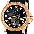 Ulysse Nardin Maxi Marine Diver Chronometer Mens Watch 266-33-3A/92 - 24diamonds.com