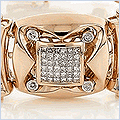 14K Rose Gold  Mens 4.15 ct Diamond Bracelet - 24diamonds.com