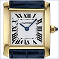 Cartier Tank Francaise 18kt Yellow Gold Ladies Watch W5000256 - 24diamonds.com