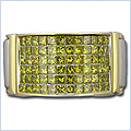 14K White Gold Mens 2.50 ct Diamond Ring - 24diamonds.com