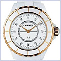 Chanel J12 White Ceramic Unisex Watch H2180 - 24diamonds.com
