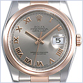 Rolex Oyster Perpetual Datejust Mens Watch 116201-SRO - 24diamonds.com