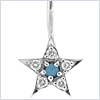14K White Gold 0.25 ct Diamond Women's Star Navel Ring - 24diamonds.com