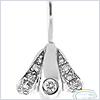 14K White Gold 0.20 ct Diamond Women's Navel Ring - 24diamonds.com