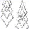 14K White Gold 1.20 ct Diamond Hoop Womens Earrings - 24diamonds.com