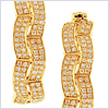 14K Yellow Gold 1.10 ct Diamond Womens Earrings - 24diamonds.com