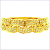 14K Yellow Gold 0.28 ct Diamond Womens Ring - 24diamonds.com