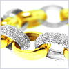 14K Two Tone Gold 5.33 ct Diamond Womens Bracelet 7 11/16 Inches - 24diamonds.com