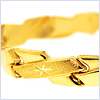 10K Yellow Gold Womens Bracelet 8 Inches - 24diamonds.com