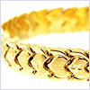 10K Yellow Gold Womens Bracelet 8 Inches - 24diamonds.com