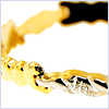 10K Yellow Gold Womens Bracelet 7 1/2 Inches - 24diamonds.com
