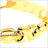 10K Yellow Gold Womens Bracelet 9 Inches - 24diamonds.com