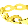 10K Yellow Gold Womens Bracelet 8 Inches - 24diamonds.com