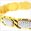 10K Yellow Gold Womens Bracelet 8 Inches - 24diamonds.com
