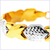 10K Yellow Gold Womens Bracelet 7 Inches - 24diamonds.com