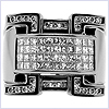 14K White Gold 1.63 ct Diamond Mens Black Ring - 24diamonds.com