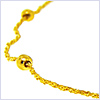 10K Yellow Gold Womens Chain Necklace 22 Inches - 24diamonds.com