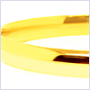 10K Yellow Gold Womens Bangle Bracelet 8 Inches - 24diamonds.com