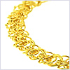 10K Yellow Gold Womens Bracelet 7 Inches - 24diamonds.com