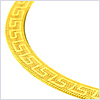10K Yellow Gold Women's Greek Bracelet 232 mm - 24diamonds.com
