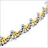 10K Two Tone Gold Womens Chain Necklace 16 5/16 Inches - 24diamonds.com