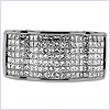 14K White Gold 1.72 ct Diamond Mens Black Ring - 24diamonds.com