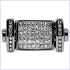 14K White Gold 1.50 ct Diamond Mens Black Ring - 24diamonds.com