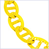 10K Yellow Gold Mens Mariner Bracelet 8 Inches - 24diamonds.com