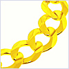 10K Yellow Gold Concave Curb Mens Bracelet 9 Inches - 24diamonds.com