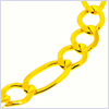 10K Yellow Gold Men's Figaro Bracelet 229 mm - 24diamonds.com