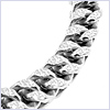 10K White Gold Mens Franco Bracelet 8 1/2 Inches - 24diamonds.com