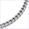 10K White Gold Mens Franco Bracelet 9 Inches - 24diamonds.com