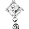 14K White Gold 1.60 ct Diamond Navel Ring - 24diamonds.com