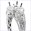 18K White Gold 1.58 ct Diamond Engagement Ring Setting - 24diamonds.com