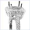18K White Gold 1.45 ct Diamond Engagement Ring Setting - 24diamonds.com