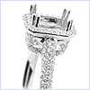 18K White Gold 0.87 ct Diamond Engagement Ring Setting - 24diamonds.com
