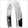 18K White Gold 0.26 ct Diamond Womens Band Ring - 24diamonds.com
