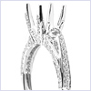 18K White Gold 0.63 ct Diamond Engagement Ring Setting - 24diamonds.com