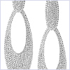 18K White Gold 5.90 ct Diamond Womens Earrings - 24diamonds.com
