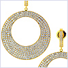 18K Yellow Gold 10.32 ct Diamond Womens Earrings - 24diamonds.com