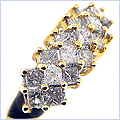 14K Yellow Gold 1.00 ct Diamond Womens Ring - 24diamonds.com