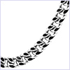10K White Gold Men's Franco Chain 849 mm - 24diamonds.com