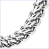 10K White Gold Franco Men's Chain 771 mm - 24diamonds.com