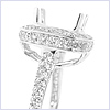 18K White Gold 0.69 ct Diamond Engagement Ring Setting - 24diamonds.com