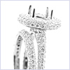 18K White Gold 1.79 ct Diamond Engagement Ring Set - 24diamonds.com