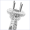 18K White Gold 1.30 ct Diamond Engagement Ring Setting - 24diamonds.com