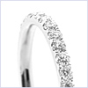 18K White Gold 0.60 ct Diamond Womens Band Ring - 24diamonds.com
